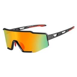 GAFAS BICICLETADEPORTE ROCKBROS  CON LENTE POLARIZADA NEGRO-GRIS